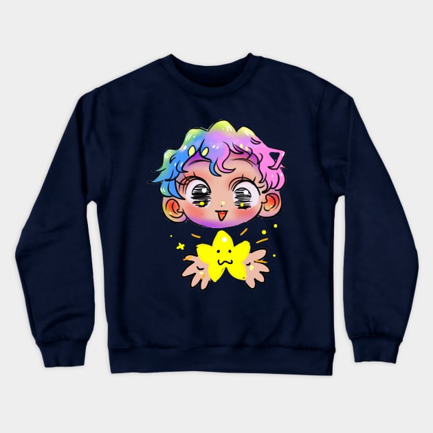 Starry Eyed Lobster Crewneck Sweatshirt by FurryNuggs